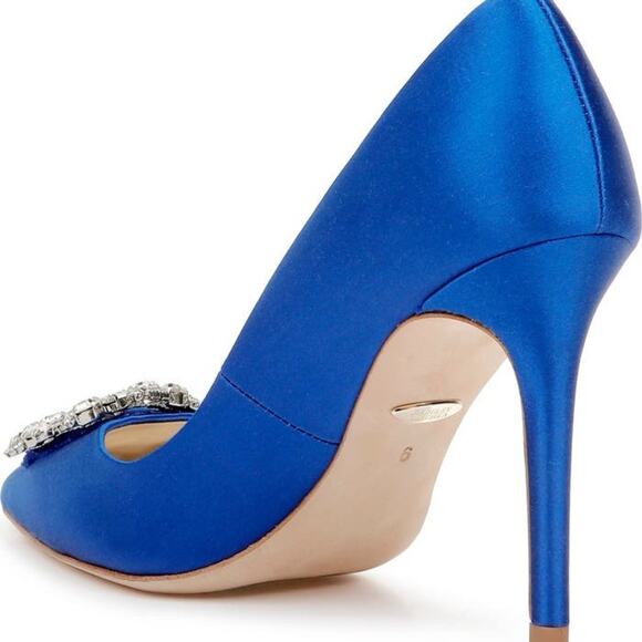 Badgley Mischka Collection Cher Crystal Embellished Pump Size 7 - Picture 3 of 12